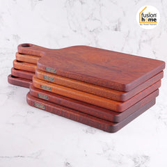 Food Fusion WeCut Cutting Board - Solid Muhagney Wood