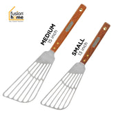 Fish Spatula / Multi Purpose Spatula - Stainless Steel with Wooden Handle