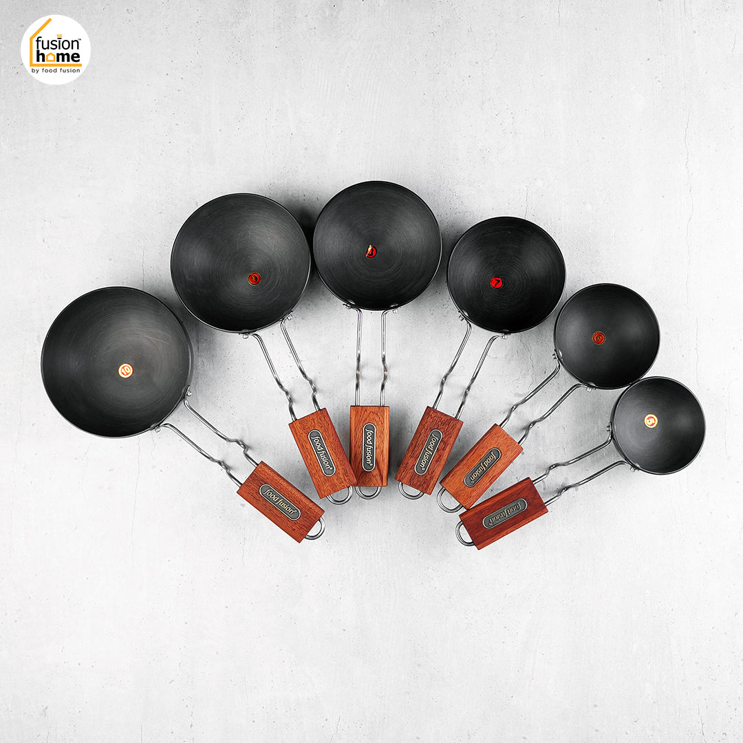 Desi Tadka Pan - Hard Anodized Finish & wooden Handle
