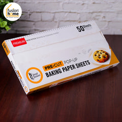 Food Fusion Pre Cut Pop-up Baking Paper Sheets