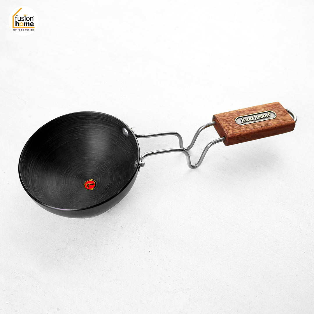 Desi Tadka Pan - Hard Anodized Finish & wooden Handle