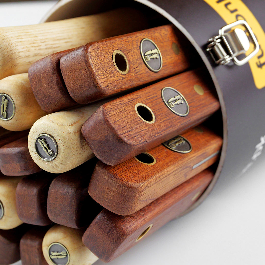 Stainless Steel BBQ Skewers with Wooden Handle