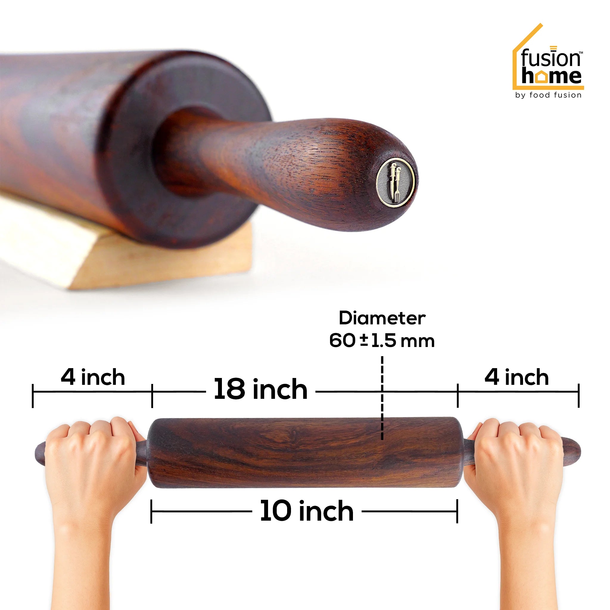 Wooden Rolling Pin – Fusion Home