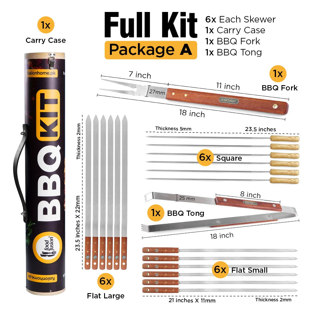 Make Your BBQ Kit - Skewers and Case