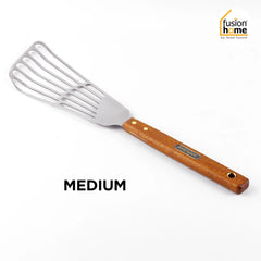 Fish Spatula / Multi Purpose Spatula - Stainless Steel with Wooden Handle