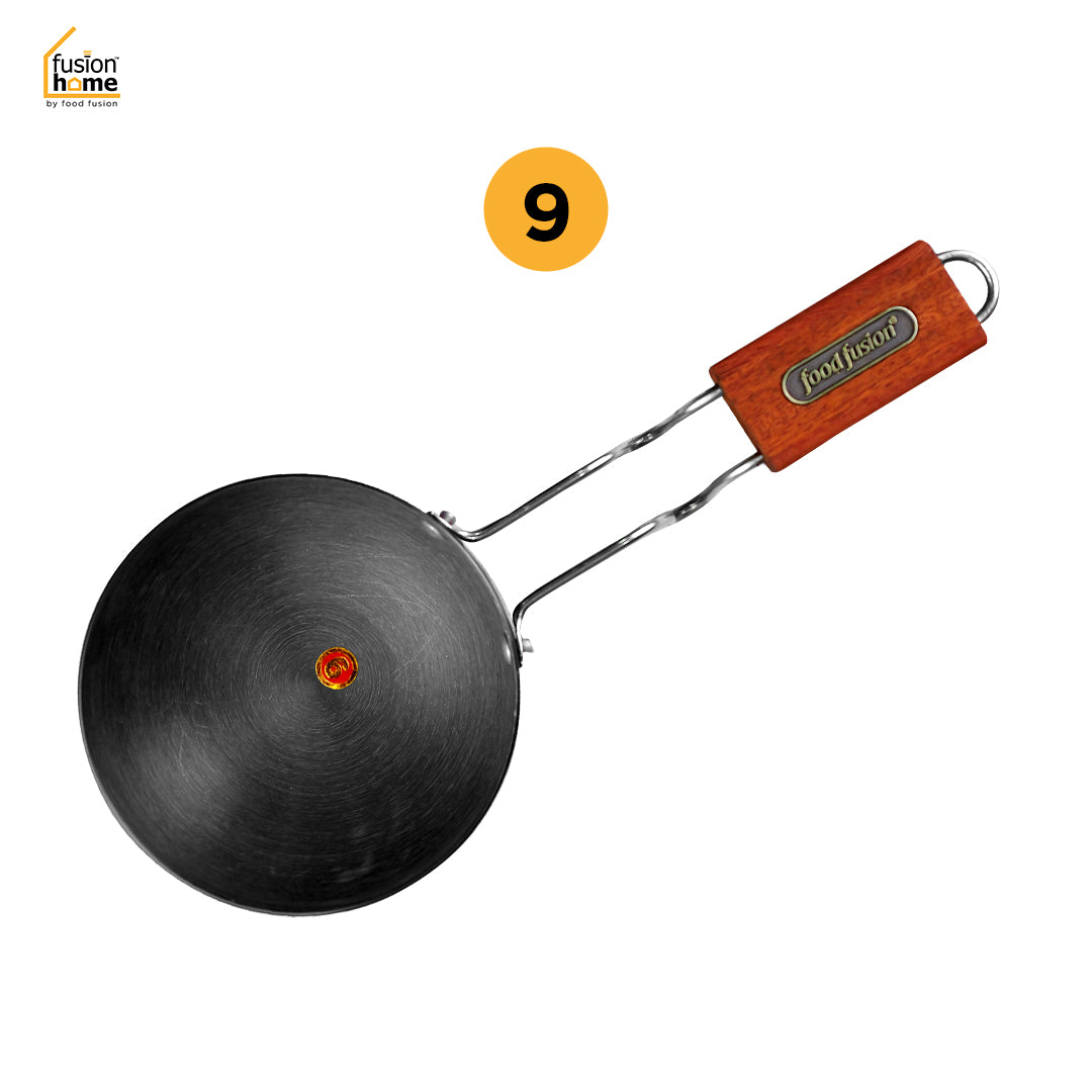 Desi Tadka Pan - Hard Anodized Finish & wooden Handle