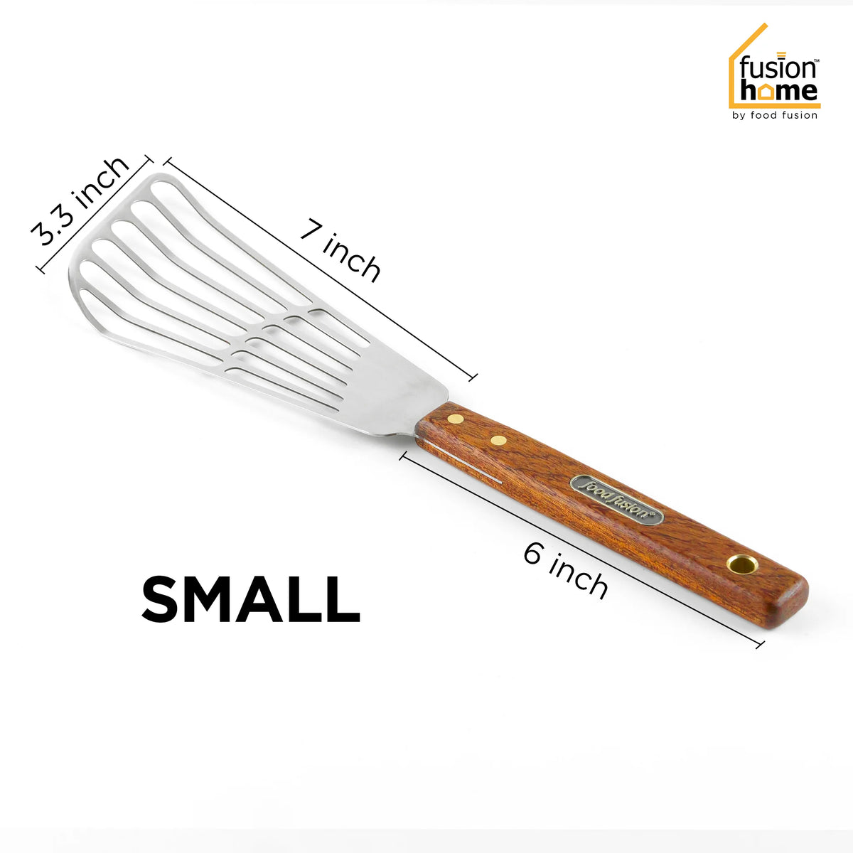 Fish Spatula / Multi Purpose Spatula - Stainless Steel with Wooden Handle